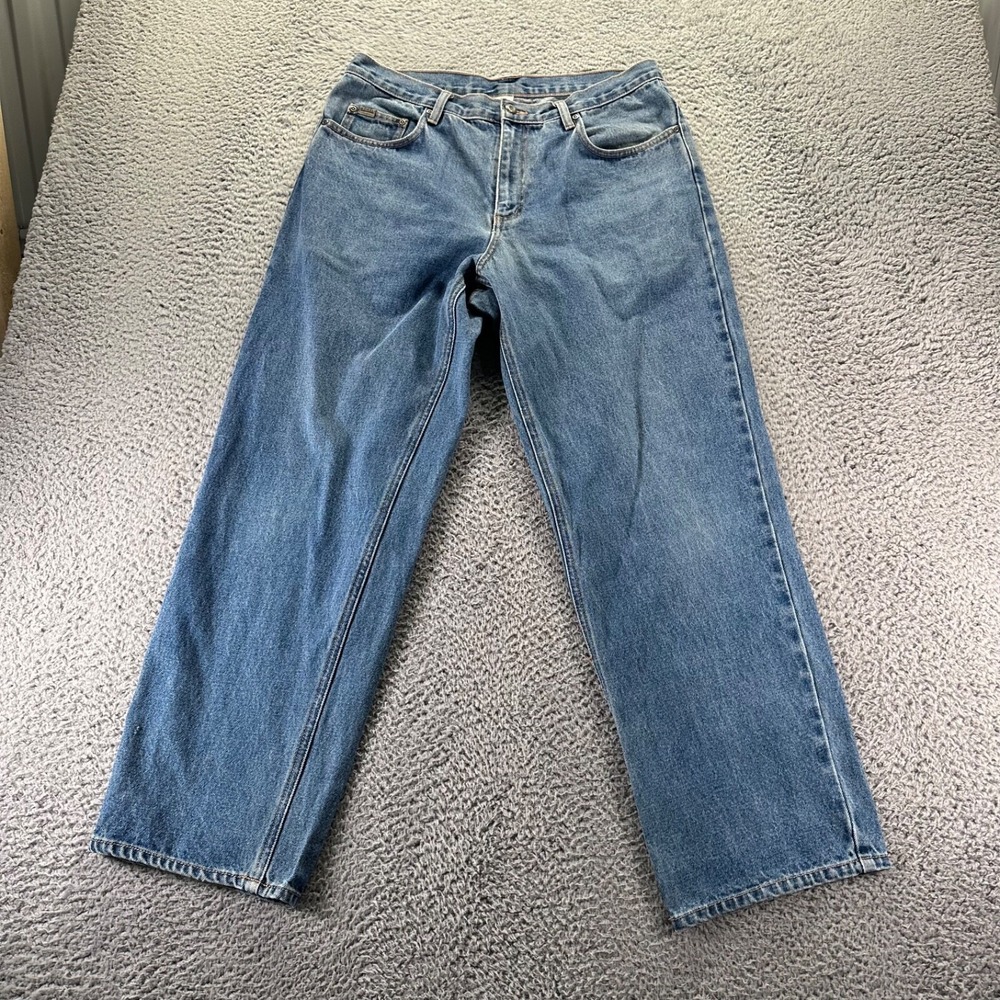 Sorel Jeans Mens 34x30 Blue Medium Wash Cotton Straight Relaxed Denim Workwear
